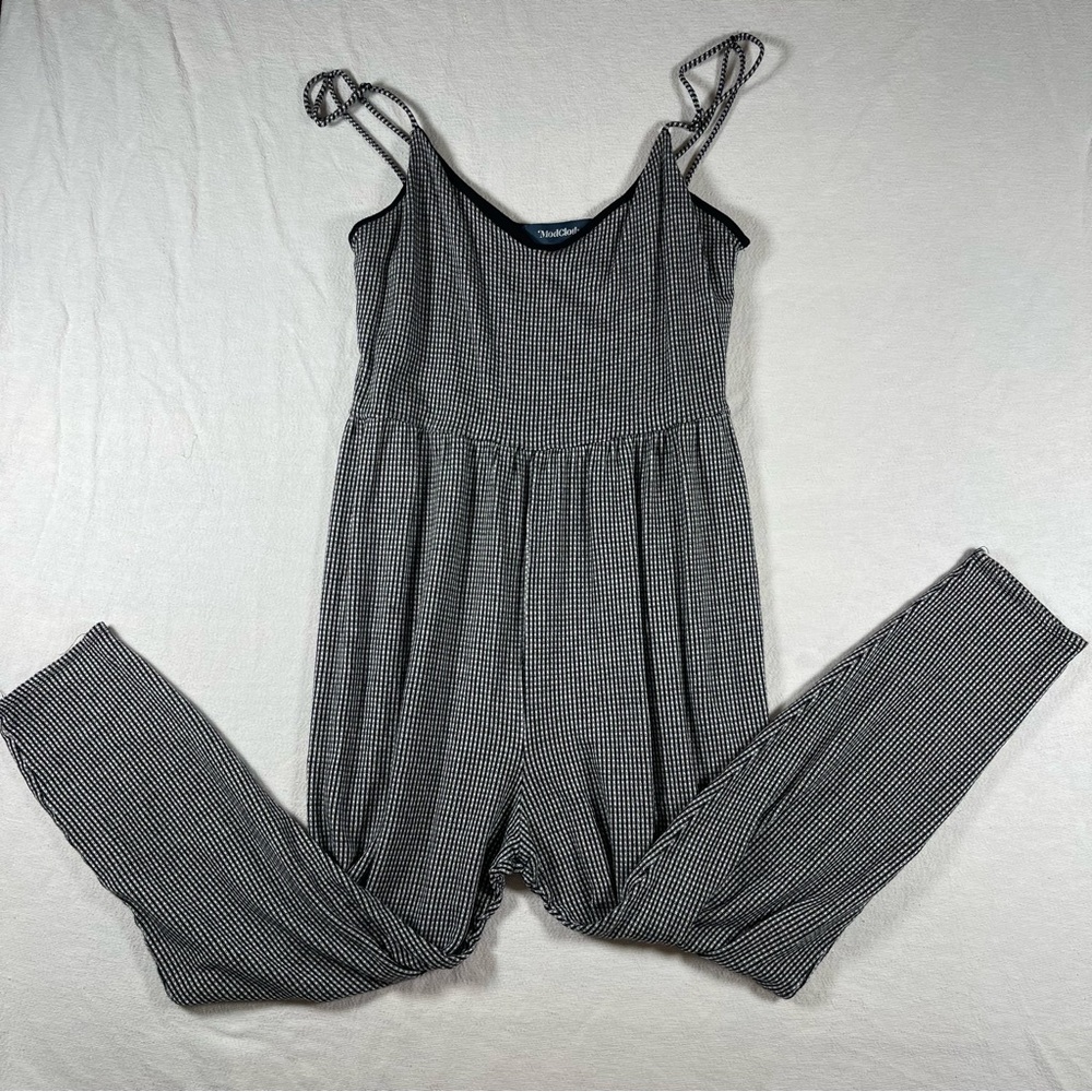 ModCloth Black & White checked summer Jumpsuit Romper small